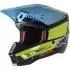 Casque Cross Alpinestars S-M5 Speed Noir Jaune Fluo Bleu Rouge