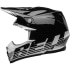 Casque Enfant Bell Moto-9 Mips Louver Gloss Noir Blanc