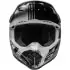 Casque Enfant Bell Moto-9 Mips Louver Gloss Noir Blanc