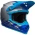 Casque Cross Bell Moto-9 Mips Louver Gloss Gris Bleu