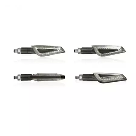 Clignotants À LED Chaft Shelter Noir Transparent