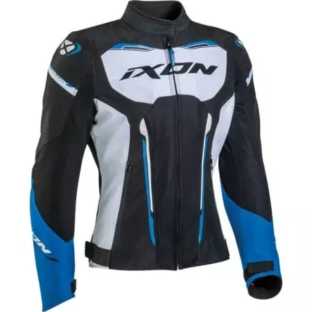 Blouson Femme Ixon Striker Air WPL Noir Blanc Bleu - Blousons et Vestes Moto Femme IXON