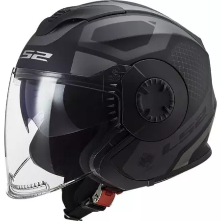 Casque LS2 OF570 Verso Marker Noir Mat Titanium