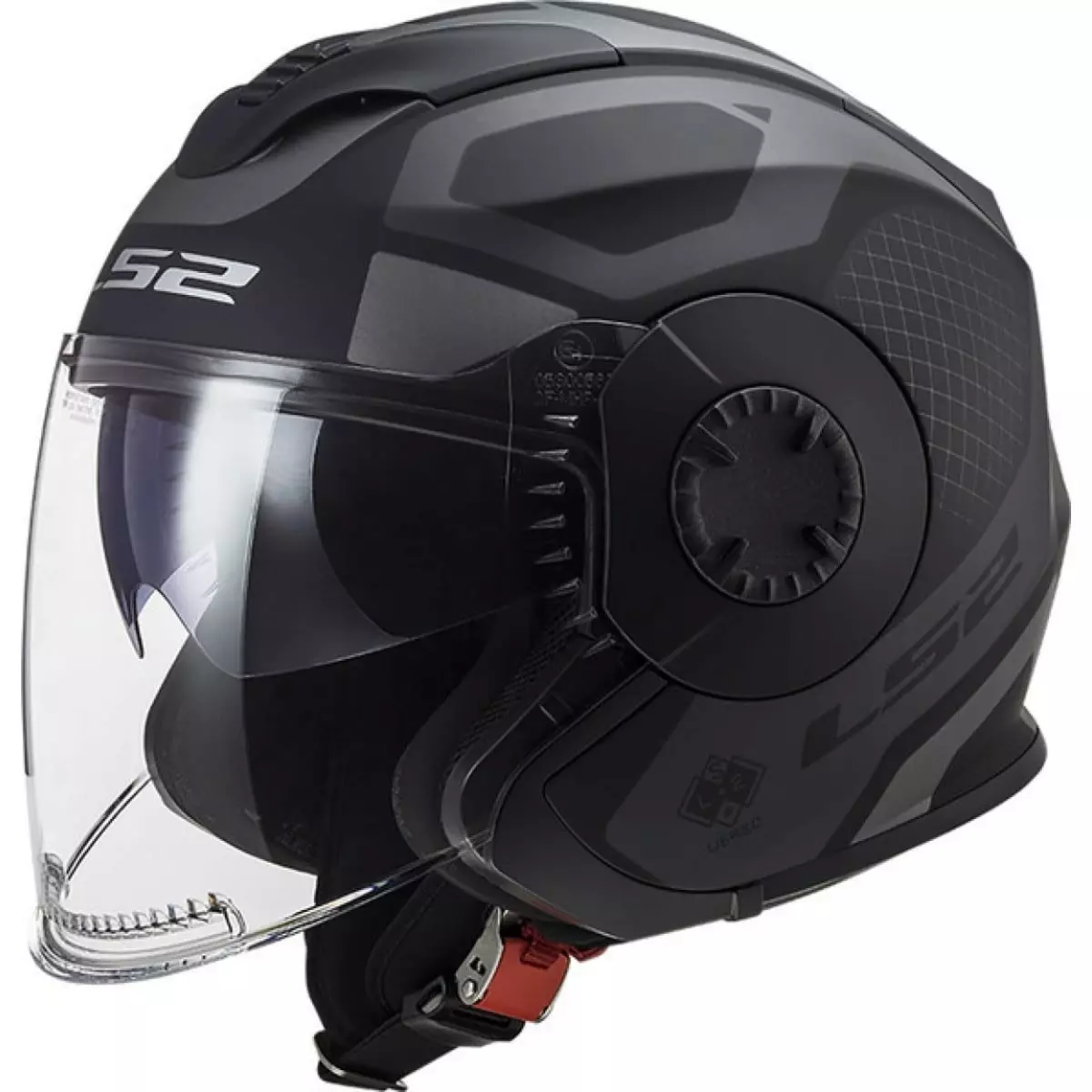 Casque LS2 OF570 Verso Marker Noir Mat Titanium