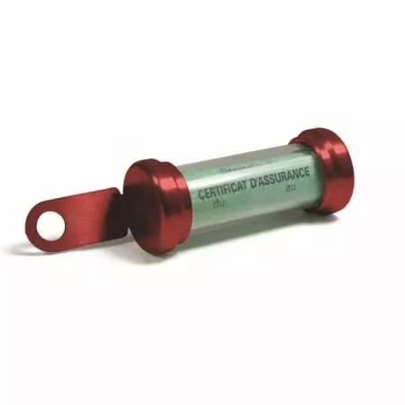 Porte Vignette Chaft Tube Rouge