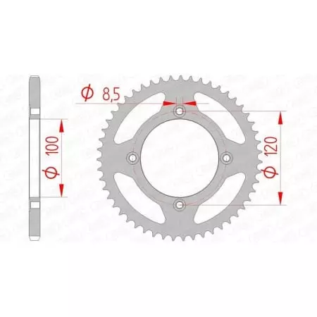 Couronne AFAM Acier Standard 38101 - 420