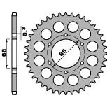 Couronne Acier PBR 46 Dents Chaîne 428 Kawasaki BN125 Eliminator