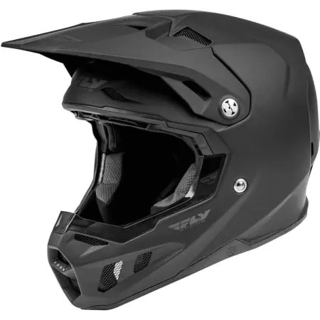 Casque Cross Fly Racing Formula CC Solid Noir Mat - Casque Cross FLY RACING