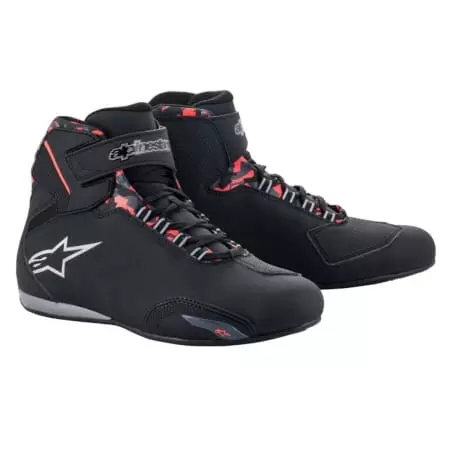 Baskets Alpinestars Sektor Waterproof Noir Gris Rouge Fluo