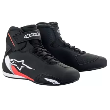 Baskets Alpinestars Sektor Noir Blanc Rouge Fluo