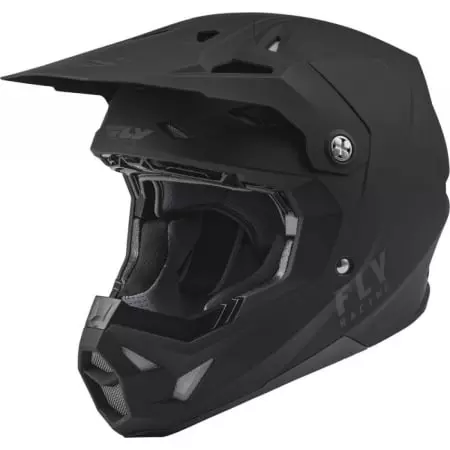 Casque Cross Fly Racing Formula CP Solid Noir Mat - Casque Cross FLY RACING