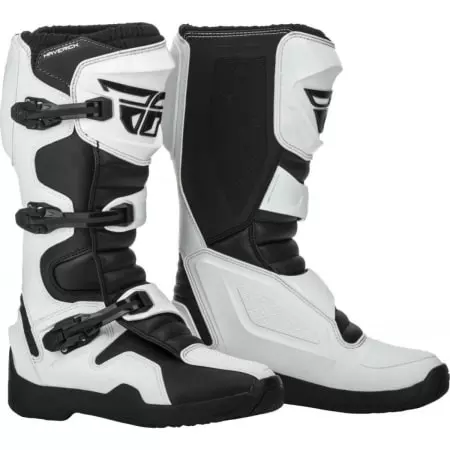 Bottes Cross Fly Racing Maverik Blanc - Equipement Cross FLY RACING