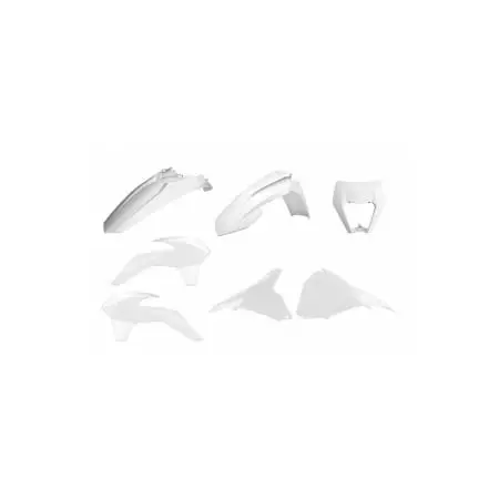 Kit Plastiques Polisport Enduro Restylé KTM EXC/EXC-F Blanc