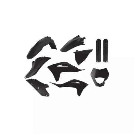 Kit Plastiques Polisport Gas Gas EC Noir - Carénage et protection POLISPORT