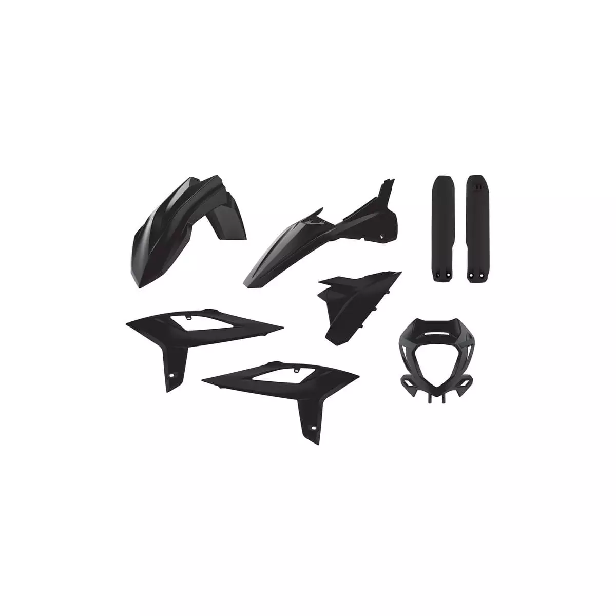 Kit Plastiques Polisport Noir