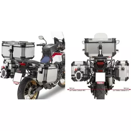 Supports Valises Latérales Trekker Outback Givi Honda 1000 Africa Twin