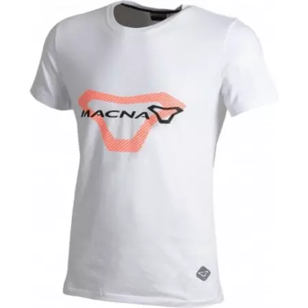 T-Shirt Macna Logo Blanc Orange