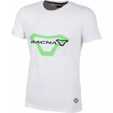 T-Shirt Macna Logo Blanc Vert