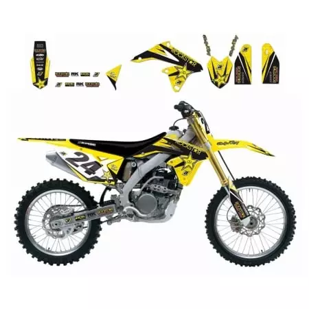 Kit Déco Blackbird Rockstar Energy Suzuki RM125/250 - Carénage et protection BLACKBIRD