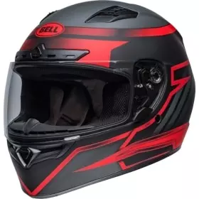 Casque Bell Qualifier DLX Raiser Noir Rouge Mat