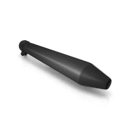 Silencieux V Parts Vintage Séries Megaphone Universel Noir - Echappement moto V PARTS