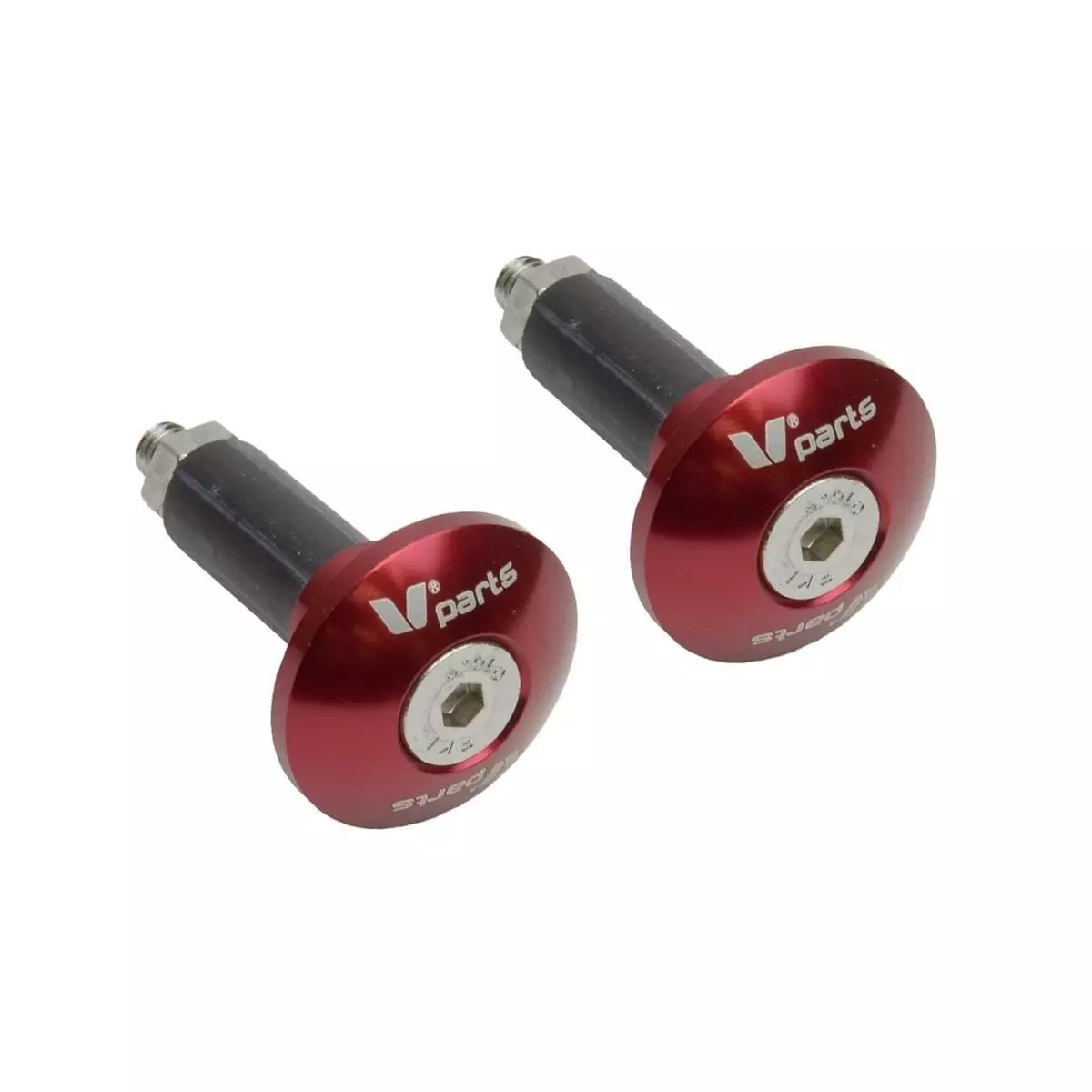 Embouts De Guidon V Parts Diamètre 12-18mm Rouge