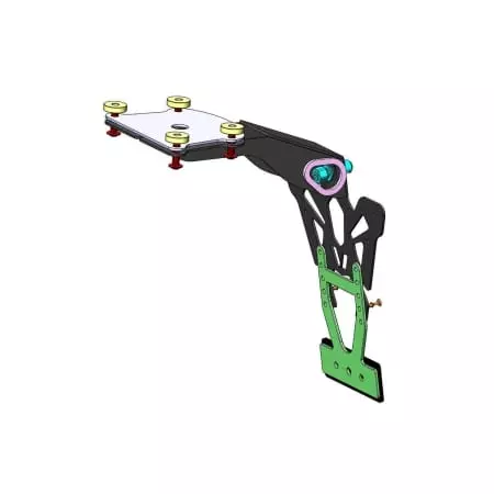 Support De Plaque V Parts Yamaha MT-09 Noir - Électricité V PARTS