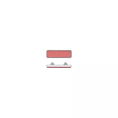 Catadioptre V Parts Rectangulaire Rouge