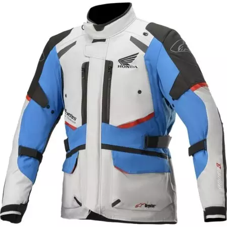 Veste Alpinestars Honda Andes V3 Drystar Gris Clair Noir Bleu
