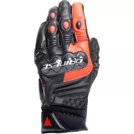 Gants Dainese Carbon 4 Short Noir Rouge Fluo
