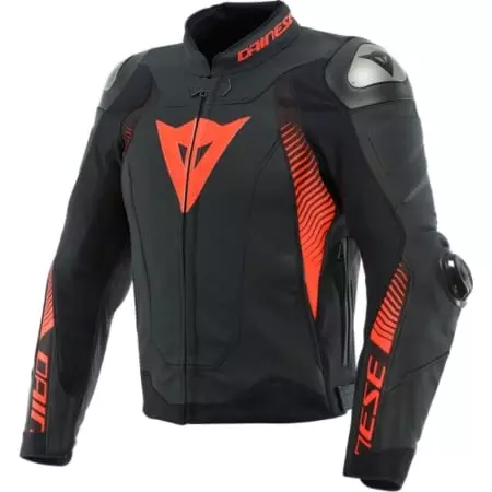 Blouson Dainese Super Speed 4 Noir Rouge Fluo 51G