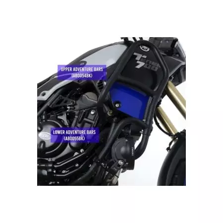 Protections Latérales Supérieure R&G Racing Yamaha Ténéré 700 Noir