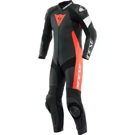 Combinaison Dainese Tosa 1 Pièce Noir Blanc Rouge - Combinaison Cuir DAINESE