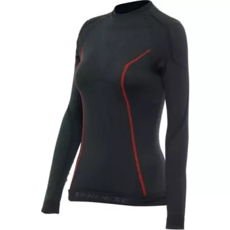 T-Shirt Technique Femme Dainese Thermo LS Lady 606 Noir Rouge