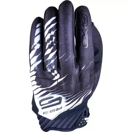 Gants Five RS3 Evo Graphics Skull Noir Blanc
