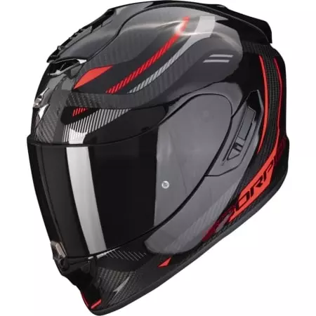 Casque Scorpion Exo-1400 Evo Carbon Air Kydra Noir Rouge - Casque Intégral SCORPION