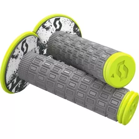 Poignées Donuts Scott Mellow Gris Jaune Fluo