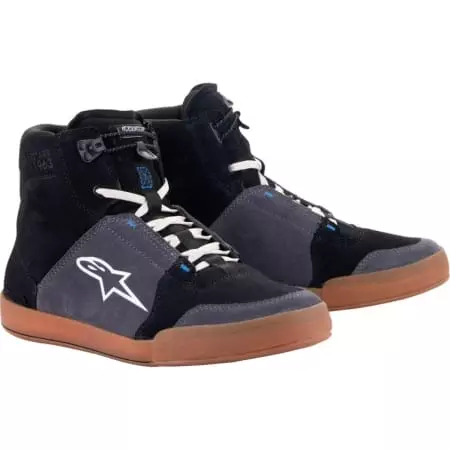 Baskets Alpinestars Chrome Noir Asphalte Bleu