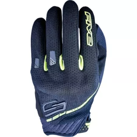 Gants Five RS3 Evo Airflow Noir Jaune Fluo