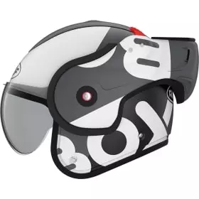 Casque Roof RO9 Boxxer Flag Noir Blanc Mat