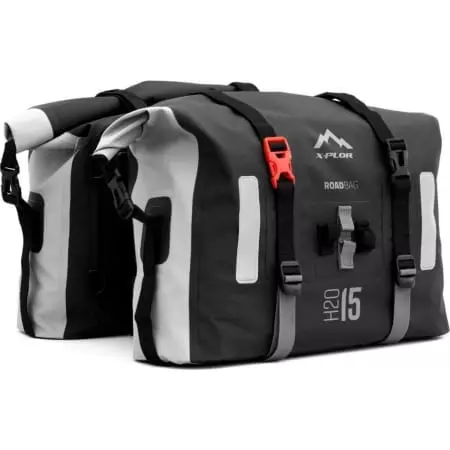 Sacoches Cavalières X-Plor 100% Étanches 15L Noir