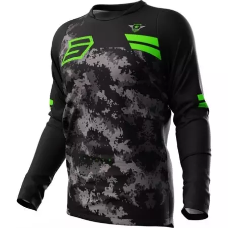 Maillot Cross Shot Devo Army MX Vert