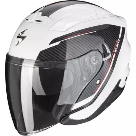 Casque Scorpion Exo-230 Fenix Blanc Perle Noir