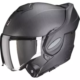 Casque Scorpion Exo-Tech Evo Carbon Solid Noir Mat