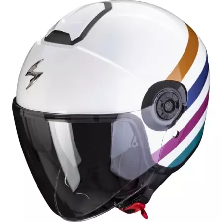 Casque Scorpion Exo-City II Bee Blanc Vert Or