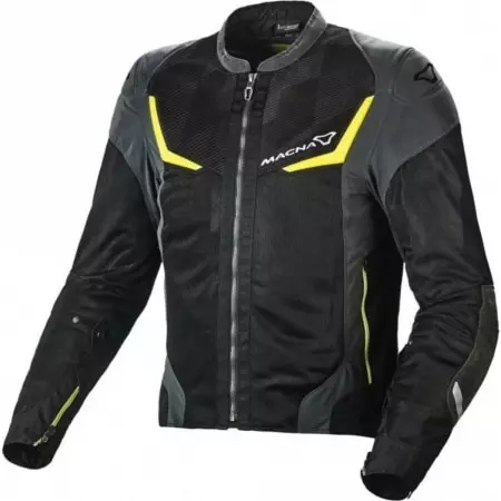 Blouson Macna Orcano Night Eye Noir Jaune Fluo