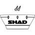 Catadioptre Top Case Shad SH44 Noir Blanc