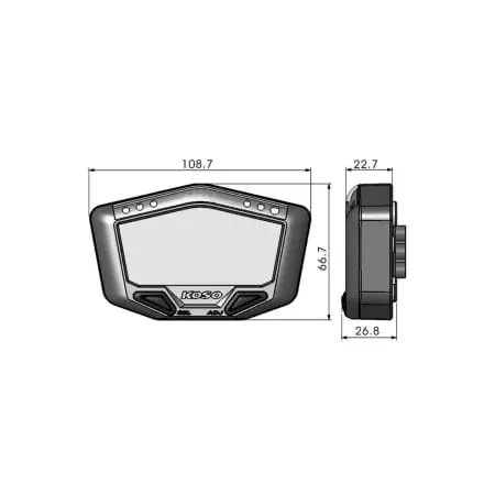 Compteur De Vitesse Koso Db-02 Multifonctions Noir Universel