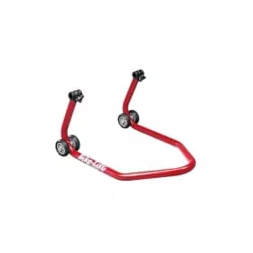 Béquille Arrière Moto Monobras - Support De Levage Rouge, Stable Jusqu’à 180 Kg, Pour Entretien Et Garage