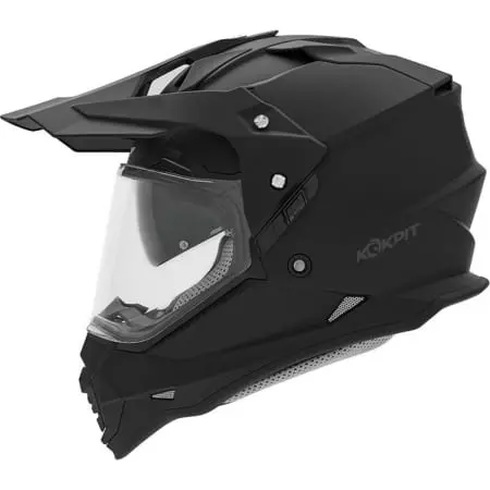 Casque Kokpit Tourer Mono Noir Mat - Casque Intégral KOKPIT